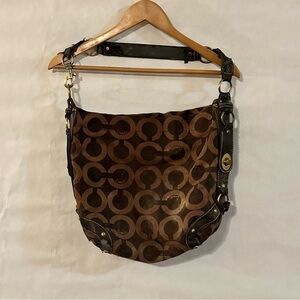 Coach Brown Designer Shoulder Bag